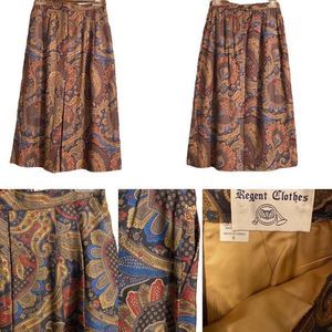 Vintage Patterned Skirt Size 8 by Regent Clothes